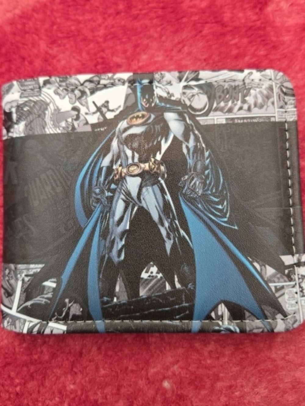 New batman dc comics anime manga leather wallet